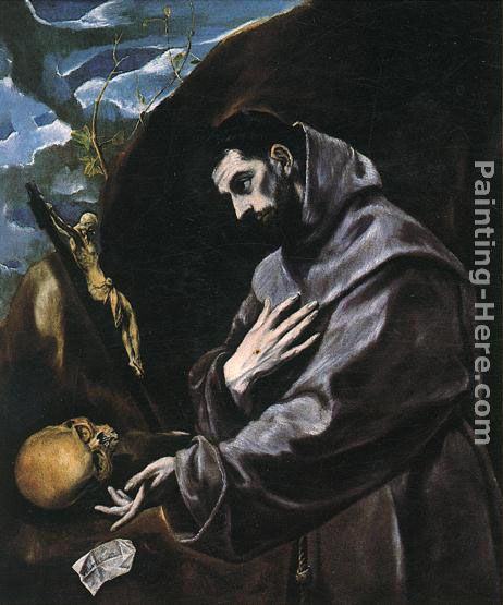 El Greco St Francis Praying